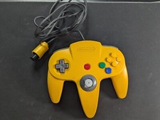Controle Nintendo 64 Amarelo AUTÊNTICO FABRICANTE DE EQUIPAMENTO ORIGINAL N64 Bastão Apertado Perfeito Limpo, usado comprar usado  Enviando para Brazil