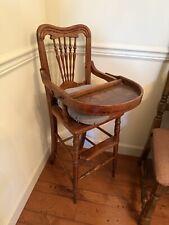 Antique wood highchair for sale  Reading