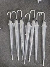 Clear umbrellas bundle for sale  ALLOA