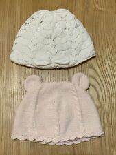 2 baby girl hats for sale  NEWBURY