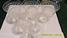 Six edwardian etched for sale  WIGAN