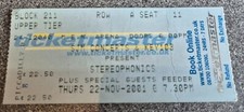 Used ticket stereophonics for sale  ROCHDALE
