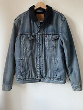 Giacca denim sherpa usato  Spedire a Italy