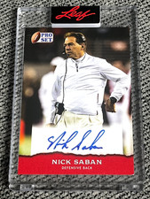 Usado, 2022 Leaf Pro Set Sports Nick Saban RED Base SSP Auto - Alabama Crimson Tide comprar usado  Enviando para Brazil