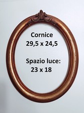 Cornice ovale dorata usato  Catania