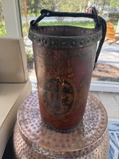 Antique leather fire for sale  Glastonbury