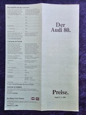 Audi preisliste 1984 gebraucht kaufen  Vechta
