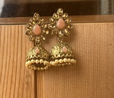 Earrings silver bollywood for sale  Katy