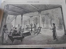 Engraving 1874 literary d'occasion  Expédié en Belgium