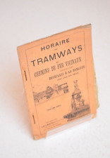 Railway tram timetable d'occasion  Expédié en Belgium