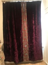 Pair burgundy velvet for sale  LONDON