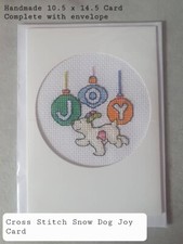 Cross stitch snowdog for sale  NOTTINGHAM