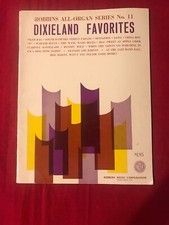 Série de partituras de órgão nº. 11 livros de músicas favoritos de Dixieland 1966 comprar usado  Enviando para Brazil