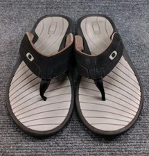 Sandálias tanga Oakley chinelos masculinas tamanho 12 preto cinza conforto 10098-001 comprar usado  Enviando para Brazil