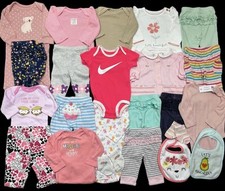 Bebé Niña 0-3 Meses NIKE Carter's Camisas Pantalones Ropa Trajes Lote Paquete segunda mano  Embacar hacia Mexico