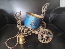 Vintage enameled brass for sale  IPSWICH