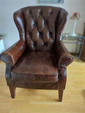 Chesterfield hrensessel leder gebraucht kaufen  Düsseldorf