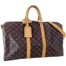 Bolsa Louis Vuitton monograma Keepall Bandouliere 45 couro marrom Boston 3751 comprar usado Bolsa Louis Vuitton monograma Keepall Bandouliere 45 couro marrom Boston 3751 comprar usado  Enviando para Brazil