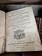 Old Dictionary of Sobrino from 1775: FRENCH, SPANISH, AND LATIN segunda mano  Embacar hacia Argentina