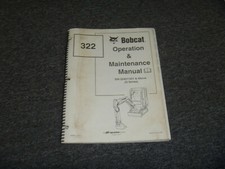 Usado, Bobcat IR Ingersoll Rand G Series 322 Mini Escavadeira Operador Manual de Manutenção comprar usado  Enviando para Brazil