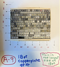 Letterpress type pt. for sale  San Leandro