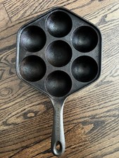 Usado, Panqueca dinamarquesa de ferro fundido Aebleskiver frigideira frigideira feita nos EUA comprar usado  Enviando para Brazil