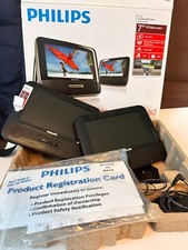 Usado, DVD player portátil Philips Dual PD7012 7" telas LCD carro/automóvel/RV MP3 comprar usado  Enviando para Brazil