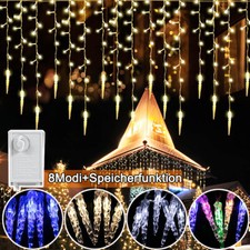 Led eiszapfen lichterkette gebraucht kaufen  Deutschland