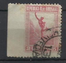 URUGUAY Sc# 243 USADO sin IZQUIERDA PERF. segunda mano  Embacar hacia Mexico