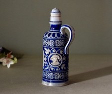 Jarro de cerâmica vintage garrafa vazia azul francês garrafa de cerâmica, usado comprar usado  Enviando para Brazil
