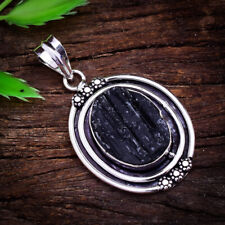 Fabulous Grobem Schwarz Turmalin Edelstein 925 Sterlingsilber Handmade Anhänger comprar usado  Enviando para Brazil