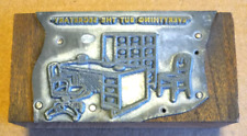 Vintage letterpress block for sale  Tolland