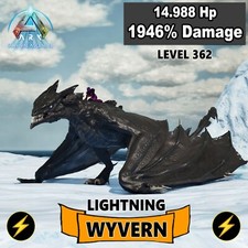 Używany, ARK Survival Ascended PC/PS5/XBOX PVE LIGHTNING WYVERN 💎 TOP STATS 1946 Uszkodzenia na sprzedaż  Wysyłka do Poland