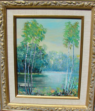 Vtg oil painting for sale  Grand Junction