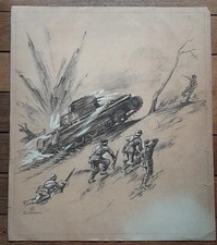 Panzer ww2 dessin d'occasion  Châteauroux