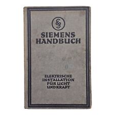 Book, Siemens Manual, Electrical Installations For Light And Power From 1922 comprar usado  Enviando para Brazil