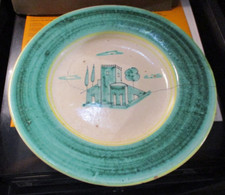 Piatto ceramica decoro usato  Ragusa