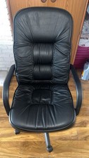 Black leather office for sale  WESTCLIFF-ON-SEA