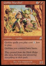 Mtg goblin warchief usato  Bari