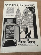 Publicité 1931 frigeco d'occasion  Bordeaux-