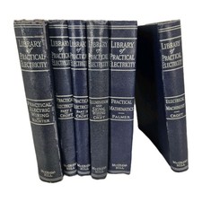 Lot of 6 Library of Practical Electricity HC Books Wiring, Math, Machinery VTG comprar usado  Enviando para Brazil