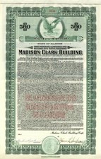 Edifício Madison Clark - $500 Bond - Títulos gerais comprar usado  Enviando para Brazil