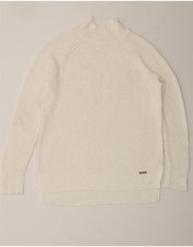 Suéter feminino Michael Kors gola tartaruga Reino Unido 12 médio algodão branco AI13 comprar usado  Enviando para Brazil