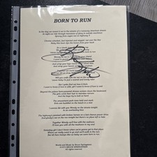 Bruce springsteen signed for sale  Henderson