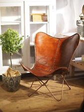Chaise papillon cuir d'occasion  Expédié en France