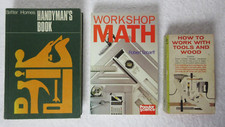 3 DIY Books: Handyman's Book, Workshop Math, How To Work With Tools And Wood segunda mano  Embacar hacia Mexico