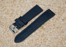 Black leather watch for sale  WAKEFIELD