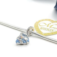Charm cuore azzurro usato  Paterno