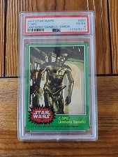 1977 Topps Star Wars #207 C-3PO Anthony Daniels ERRO Golden Rod PSA 4 comprar usado  Enviando para Brazil