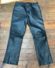 Leathers men black for sale  SOUTHAMPTON